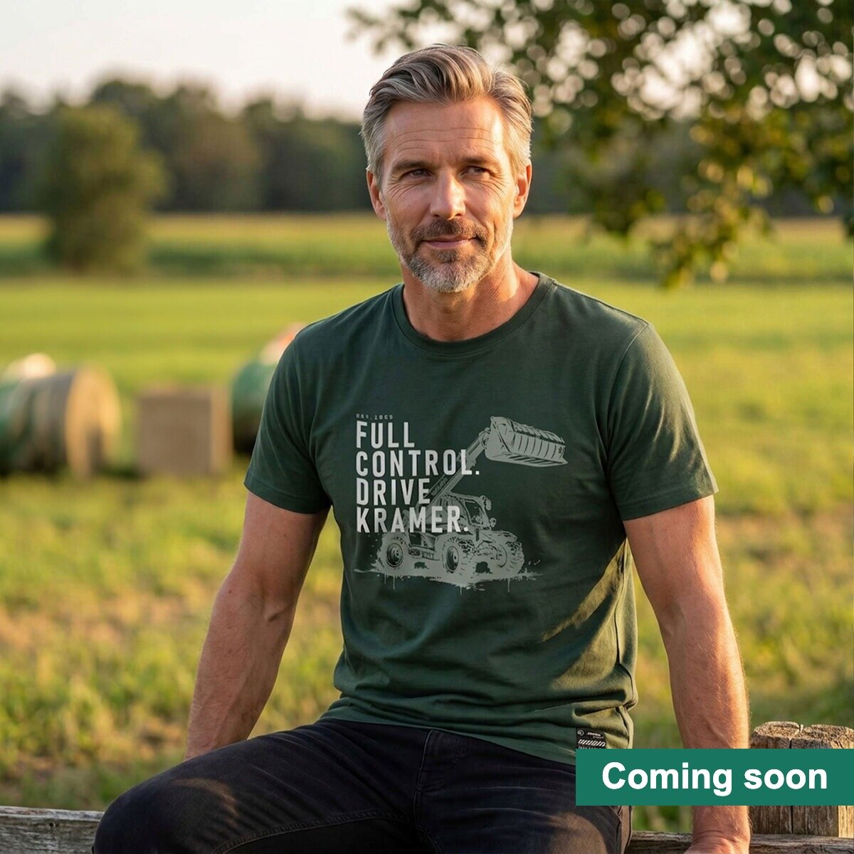 T-Shirt Herren Drive grün