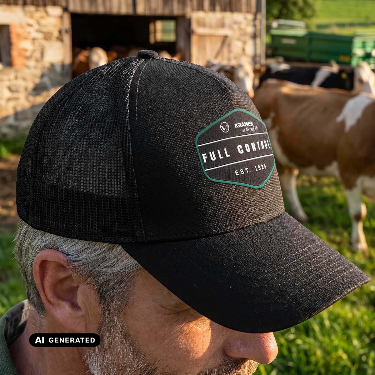 Cap Trucker Curved Mesh Full Control