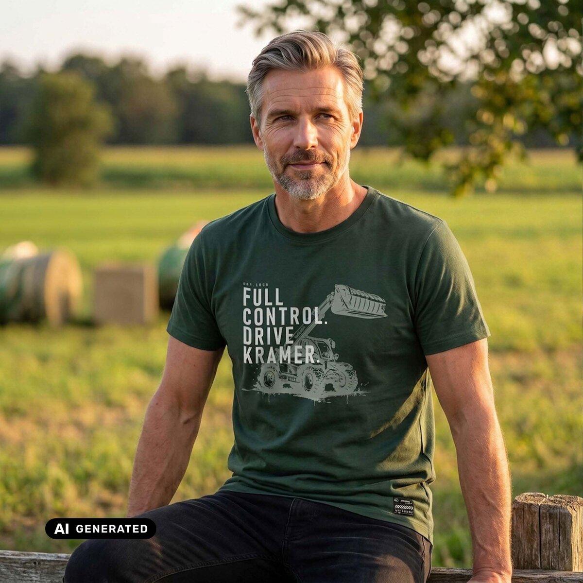 T-Shirt Herren Drive grün
